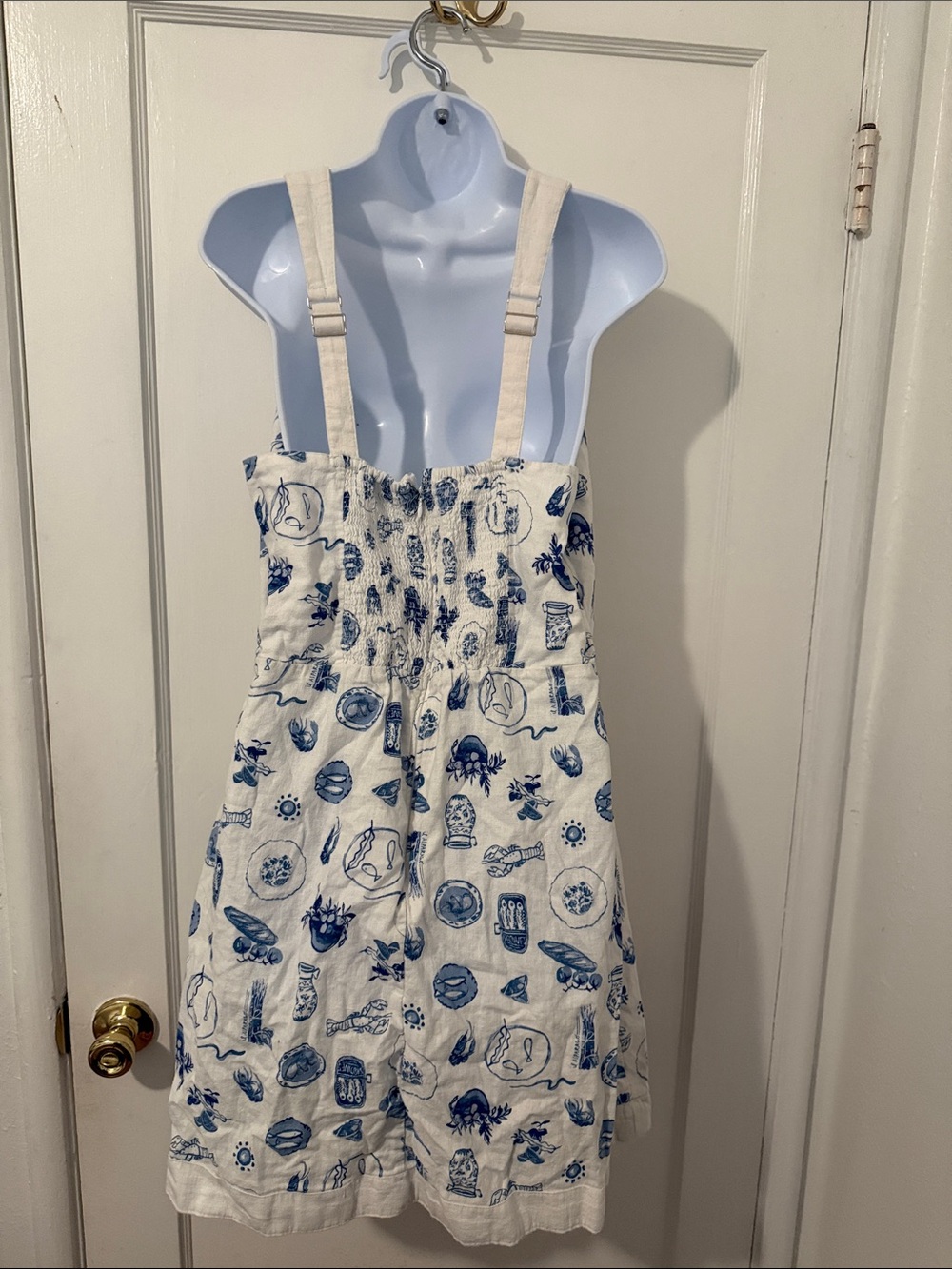 Abercrombie & Fitch Linen-Blend Wide Strap Mini Dress - Picture 3 of 15